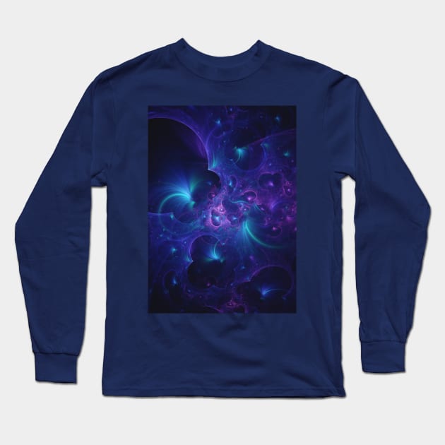 Lunar Surface Abstract Art Long Sleeve T-Shirt by love-fi